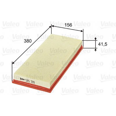 Vzduchový filtr VALEO 585309 – Hledejceny.cz