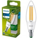 Philips 8719514435759 LED filamentová žárovka 1x2,3W/40W E14 485lm 3000K čirá, Ultra Efficient – Hledejceny.cz