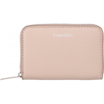 Calvin Klein Dámská peněženka FOIL LOGO MEDIUM ZIP AROUND Béžová – Hledejceny.cz