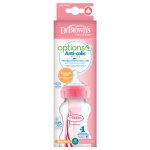 Dr.Browns láhev antikolik Options široké hrdlo plast růžová WB91601 270ml – Zboží Mobilmania
