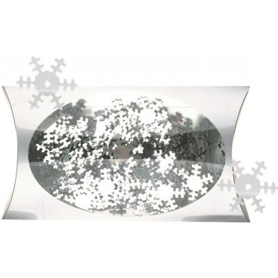 Konfety vločky stříbrné 1,8cm v krabičce 20g – Zboží Mobilmania