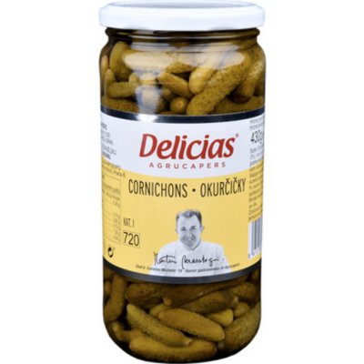 Delicias okurčičky Cornichons 720g – Sleviste.cz