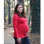 Jožánek Johanka těhotenské tričko dlouhý rukáv červená – Hledejceny.cz