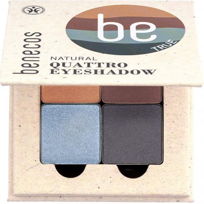 Benecos Quattro paletka očních stínů true blue 8 g – Hledejceny.cz