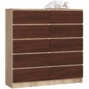 Ak furniture Kuba 120 cm 10 šuplíků