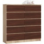 Ak furniture Kuba 120 cm 10 šuplíků – Zbozi.Blesk.cz