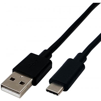 InHouse MKF-USB2.0A/3.1C, černý, USB propojovací kabel 1,2m – Zboží Mobilmania