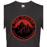 Pánské tričko Červený trpaslík Canvas pánské tričko s krátkým rukávem 2054 černá – Zboží Mobilmania