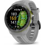 Garmin Approach S70 - 42 mm, Keramická luneta Black / silikonový řemínek Powder Grey – Zbozi.Blesk.cz