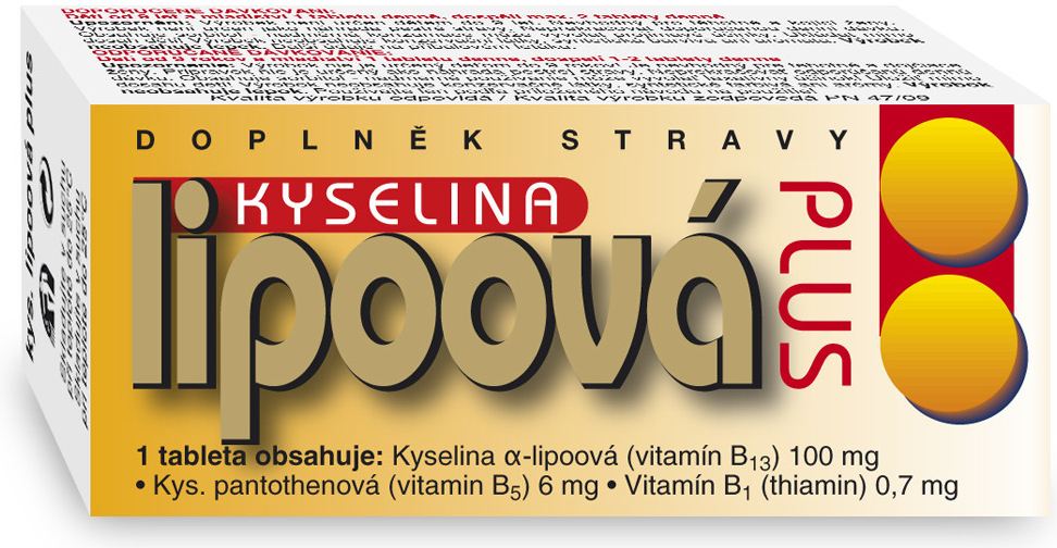 Naturvita Kyselina lipoová Plus 60 tablet