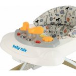 Baby Mix s volantem a silikonovými kolečky cappucino hnědá – Zboží Dáma