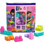 Mega Bloks First Builders Big Building bag 80ks růžový – Zboží Dáma