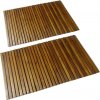 Koupelnová předložka vidaXL 271768 2 ks 80 x 50 cm akáciové dřevo