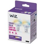 WiZ SET 2x LED skleněná žárovka GU10 PAR16 4,9W 50W 345lm 2700-6500K IP20, stmívatelná – Hledejceny.cz