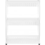 ISO 11847 Skříňka na kolečkách, 3 police bílá – Hledejceny.cz