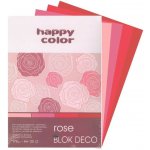 Happy Color Blok Deco Rose A4 170g 20 listů 4 barvy růžovo-červené odstíny HA 3717 2030 062 – Zboží Dáma