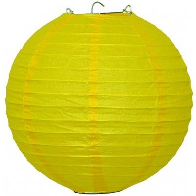 Lampion žlutý 25cm – Zbozi.Blesk.cz