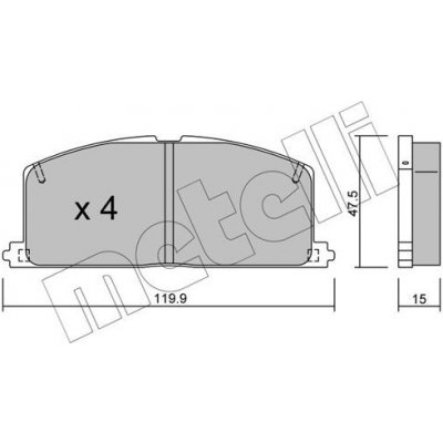 KLOCKI HAM.TOYOTA COROLLA,CARINA – Zbozi.Blesk.cz