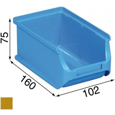 Allit Plastové boxy na drobný materiál 102x160x75 mm žluté – Zboží Mobilmania