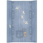 Ceba Baby podložka 2-hranná s pevnou deskou Denim Style Shabby modrá 70 x 50 – Zboží Mobilmania