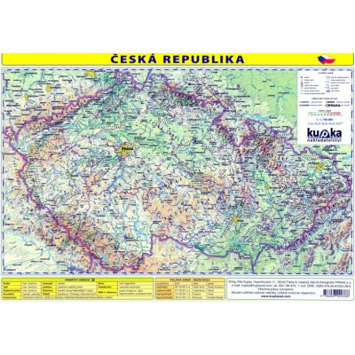 Česká republika - mapa A4 lamino - Kupka a kolektiv Petr – Hledejceny.cz