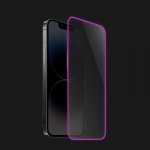 Picasee 3D Ochranné tvrzené sklo se svítícím rámečkem pro Apple iPhone 16 Pro - Růžová - P4113 – Zboží Živě