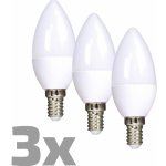 EURO-LUX LED žárovka E14, 4,8 W 40 W , 470 lm, 3000 K, tvar svíčky, 3 ks – Hledejceny.cz
