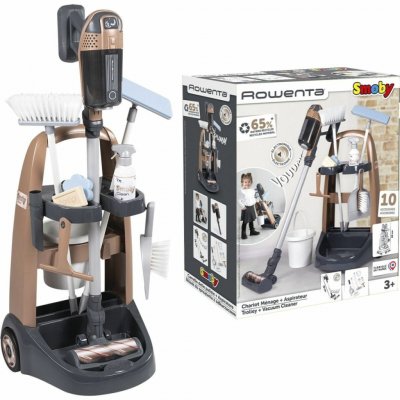 Smoby Vozík pro malou uklízečku s tyčovým vysavačem Rowenta – Zboží Dáma