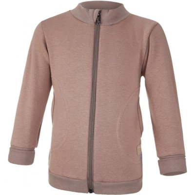 LITTLE ANGEL Mikina hřejivá rozepínací hnědá – Zboží Dáma
