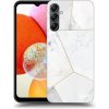 Pouzdro a kryt na mobilní telefon Samsung Picasee silikonové Samsung Galaxy A15 A155F 4G White tile černé