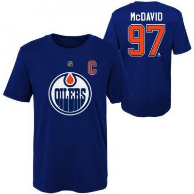 Outerstuff dětské tričko Connor McDavid Edmonton Oilers NHL Captains Name and Number – Hledejceny.cz