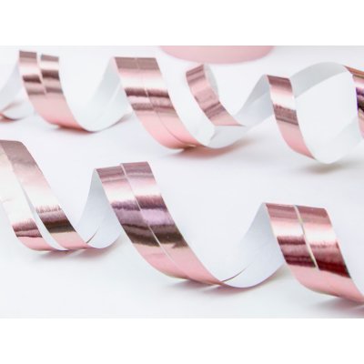 PartyDeco Serpentýny metalické růžově zlaté – Sleviste.cz