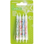 Godan Dortisimo svíčky stříbrné s nápisem Happy Birthday – Zbozi.Blesk.cz