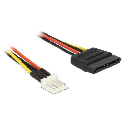 DeLock napájecí kabel SATA 15 pin samec 4 pin floppy samec 15 cm 83918-DE – Hledejceny.cz