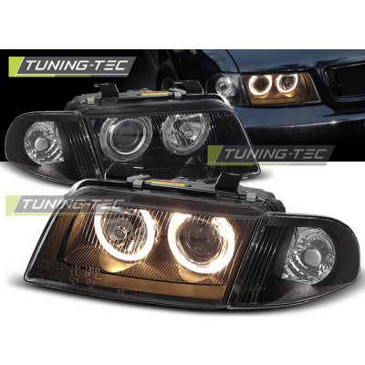 Tuning-Tec Přední čirá světla Audi A4 (1994 - 1998) - černé - Angel Eyes – Hledejceny.cz