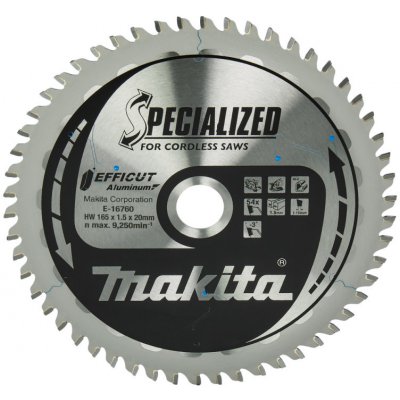 Makita pilový kotouč Efficut 165mm x 20mm 54Z hliník E-16760 – Hledejceny.cz
