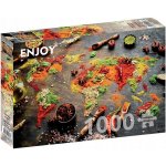 Enjoy Mapa světa v koření 1000 dílků – Zboží Dáma