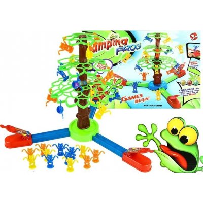 Lean Toys Hra Skákající žáby s katapultem