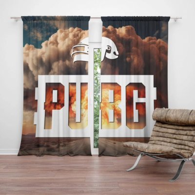 Závěsy PUBG Exploze 1: 2 ks - 140x250 cm - Sablio – Hledejceny.cz