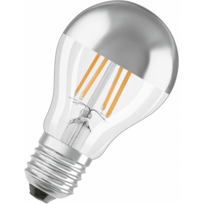Osram LED žárovka CLA34 zrcadlová 4 W E27 2700 K teple bílá stříbrná – Zboží Mobilmania
