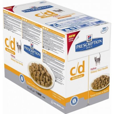 Hill's Prescription Diet c/d Multicare s lososem 12 x 85 g – Zboží Mobilmania