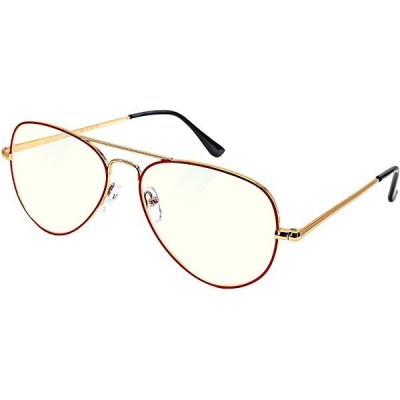 GLASSA Blue Light Blocking Glasses PCG 09, dioptrie: +0.00 červeno zlatá – Hledejceny.cz