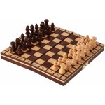 ČistéDřevo Cestovní dřevěné šachy 20 x 20 cm – Zboží Dáma