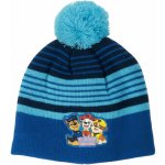 Setino · Chlapecká zimní pletená čepice s bambulí a beránkem Tlapková patrola Světle modrá – Zboží Mobilmania