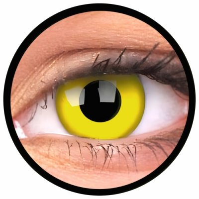 MaxVue Vision ColourVue Crazy čočky Yellow 2 ks tříměsíční nedioptrické – Hledejceny.cz