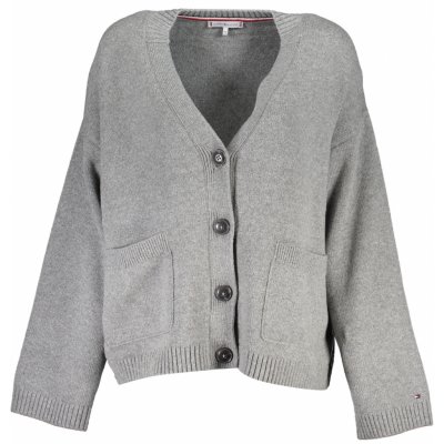 Tommy hilfiger WOMEN CARDIGAN GRAY – Zboží Mobilmania