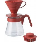 Hario V60-02 Pour Over Kit Plastic Red – Zboží Dáma