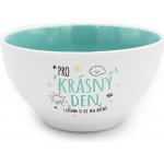 Nekupto Snídaňová miska Pro krásný den 400 ml 13,2x7,2 cm – Zboží Dáma