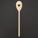 AMADEA Dřevěná vařečka se srdcem, masivní dřevo, délka 30 cm – Zboží Dáma