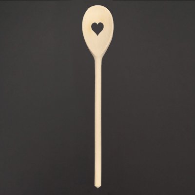 AMADEA Dřevěná vařečka se srdcem, masivní dřevo, délka 30 cm – Zboží Dáma